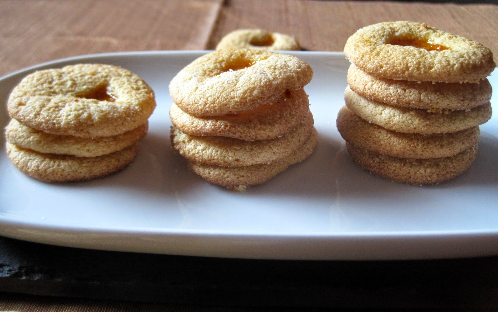 Tea Bag Biscotti di semola di grano duro con marmellata di albicocche