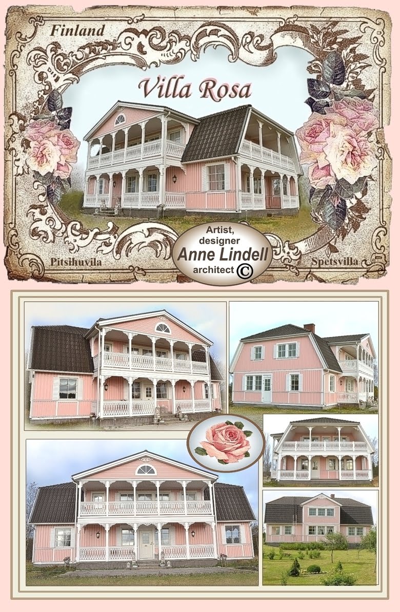 Villa Rosa, pitsihuvila, Anne Lindell