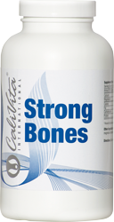 Prikaz kutije Strong Bones - proizvoda za prevenciju osteoporoze i ublažavanje alergija