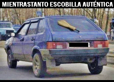 mientras tanto escobilla coche autentica