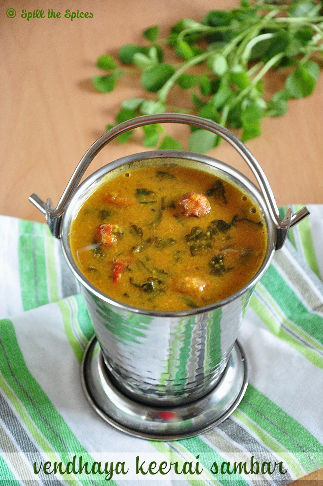 Vendhaya Keerai Sambar Methi Leaves Sambar Spill the Spices