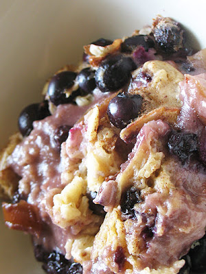 Baked Apple-Blueberry Oatmeal Breakfast Pudding