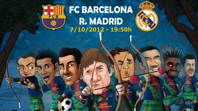 Des Barça Toons chevaleresques pour le Clasico