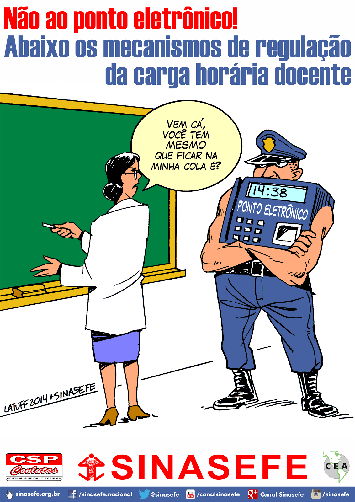 NÃO AO CONTROLE ELETRÔNICO DE FREQUÊNCIA!