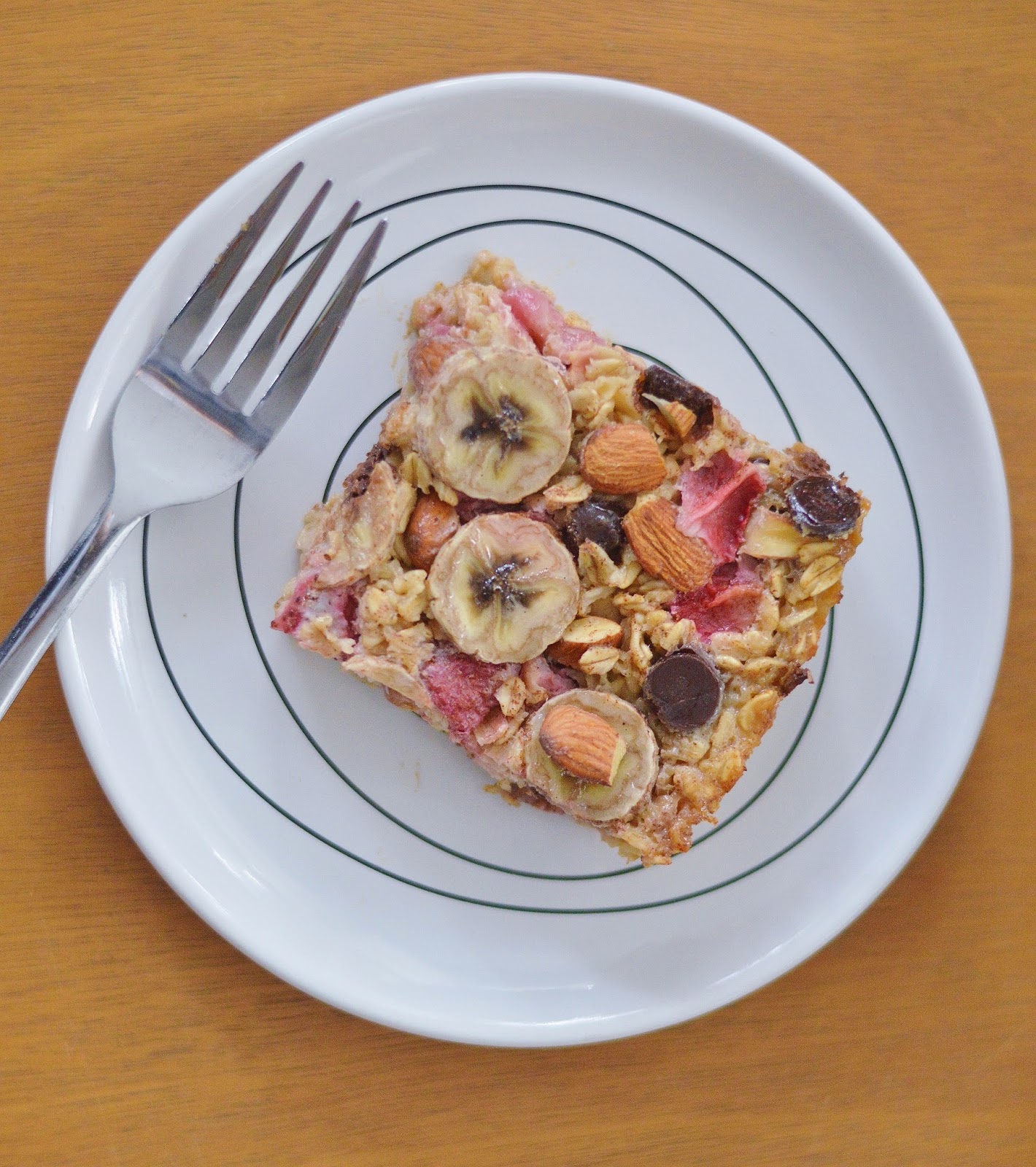 The Art of Comfort Baking Strawberry Banana Baked Oatmeal