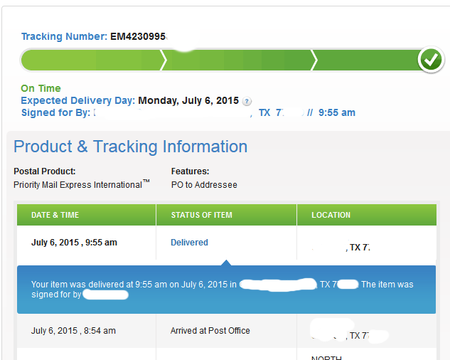 Statistics Tutor USPS cheats the arrival time of my Priority Mail