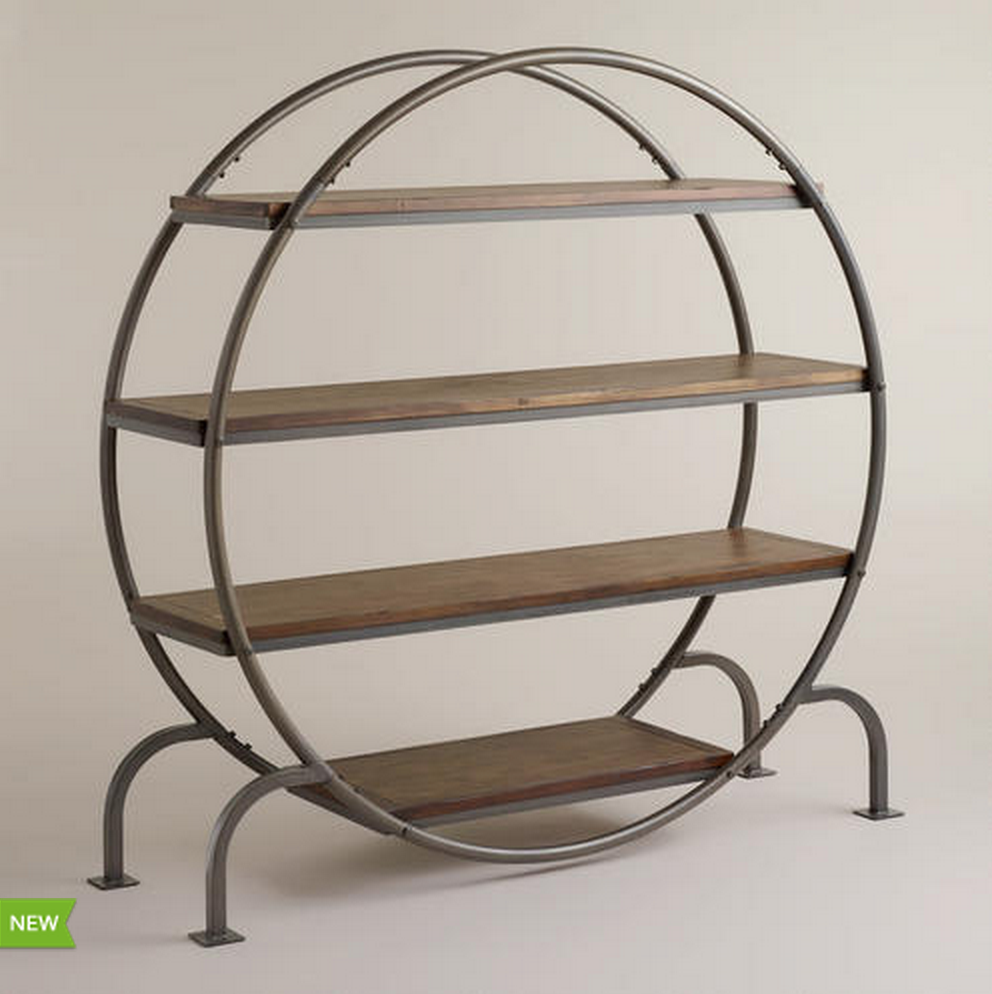 Copy Cat Chic Hudson Goods Round Industrial Bookshelf