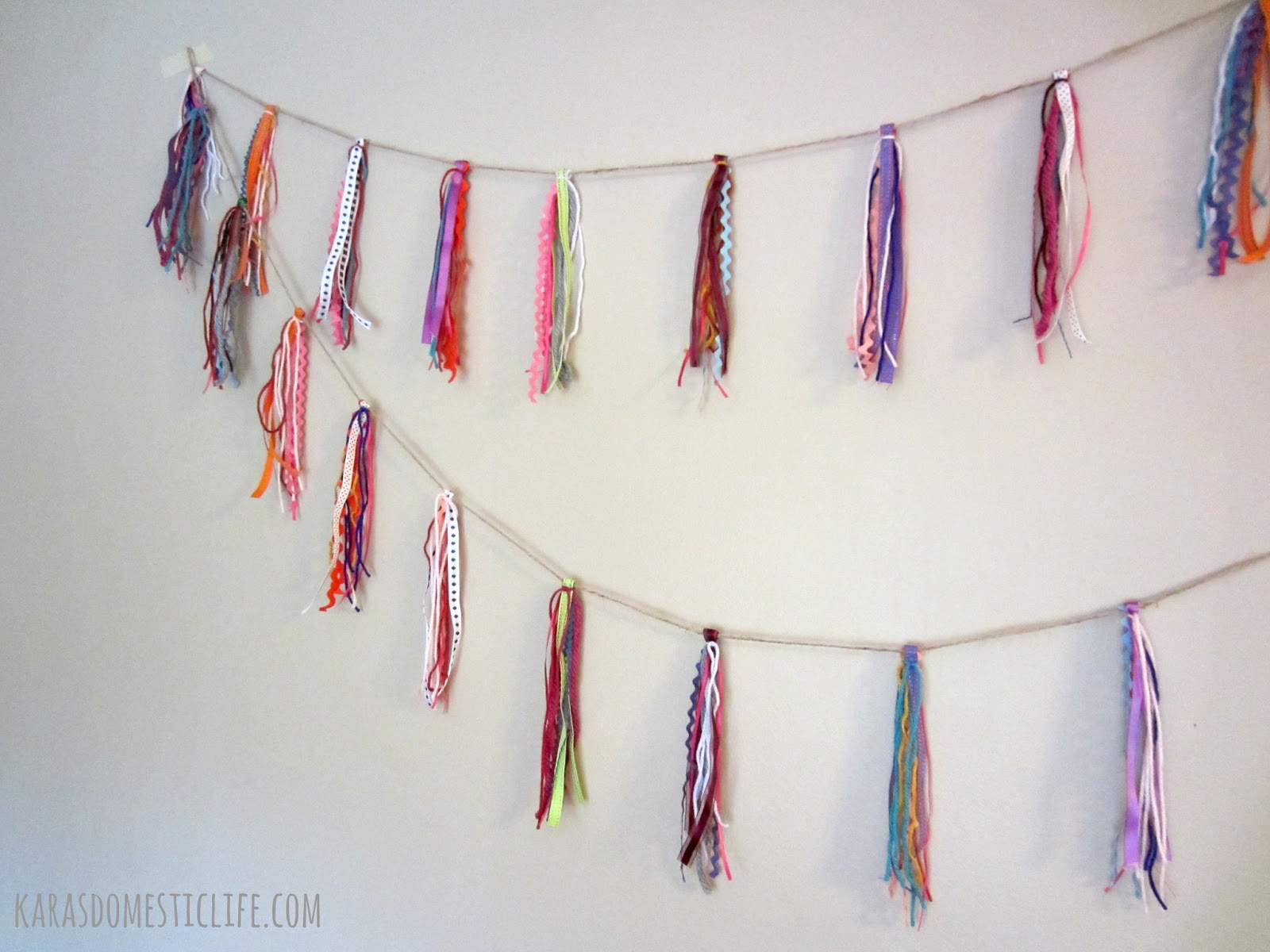 Kara's Domestic Life ribbon bunting sneak peek