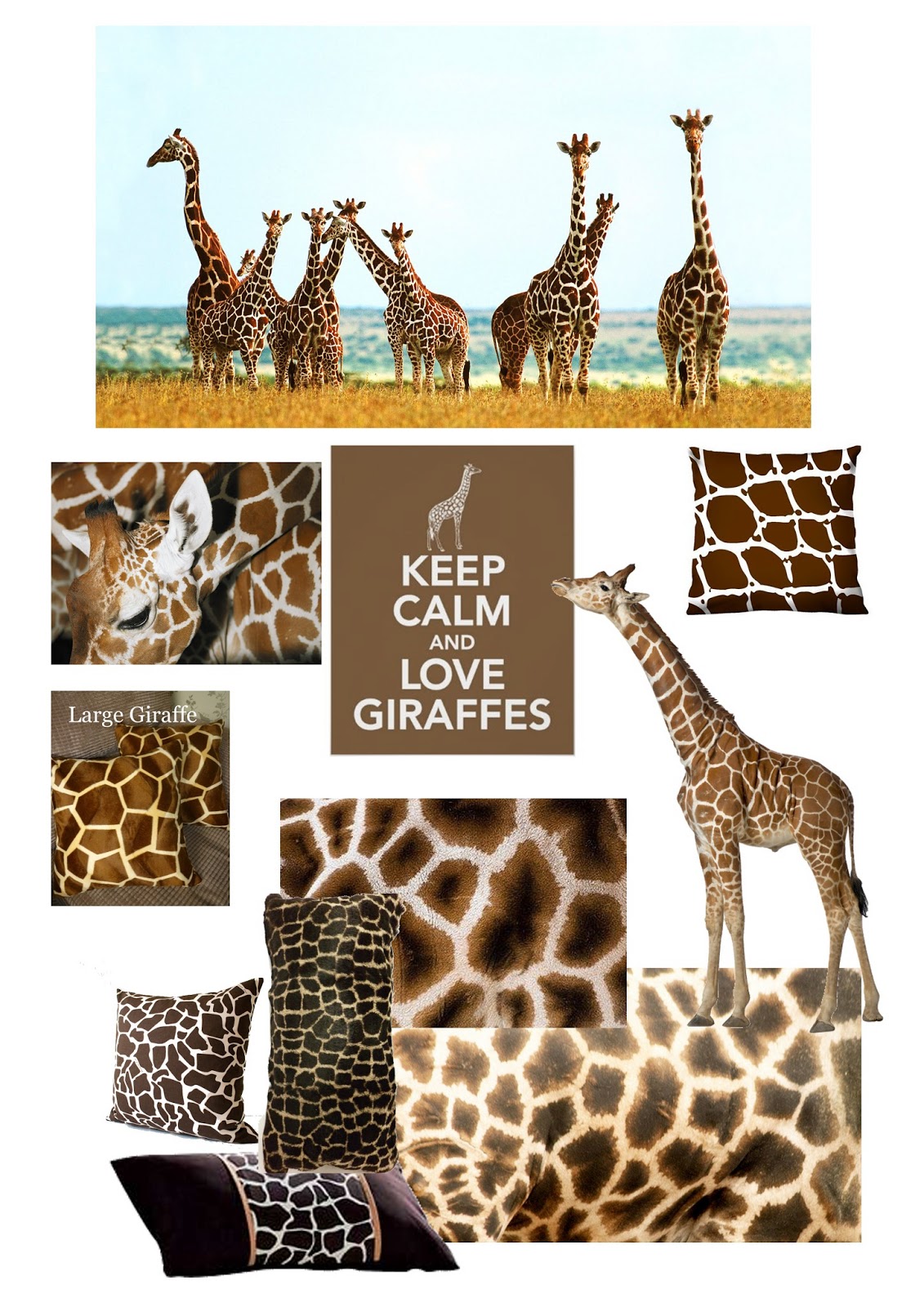 Suzanne Fraser Giraffe moodbard