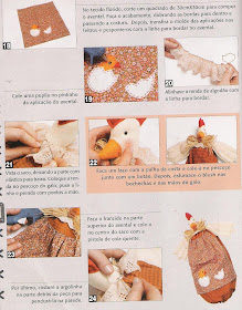 puxa-saco - patchwork - galinha - PAP (diy) com molde