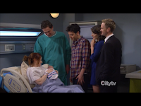 How I Met Your Mother S07 Finale-The gang and baby Marvin