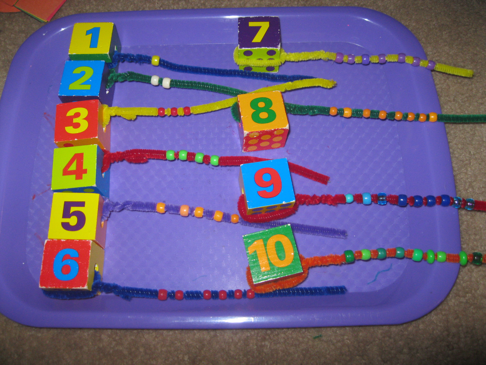The Preschool Experiment Math Beads