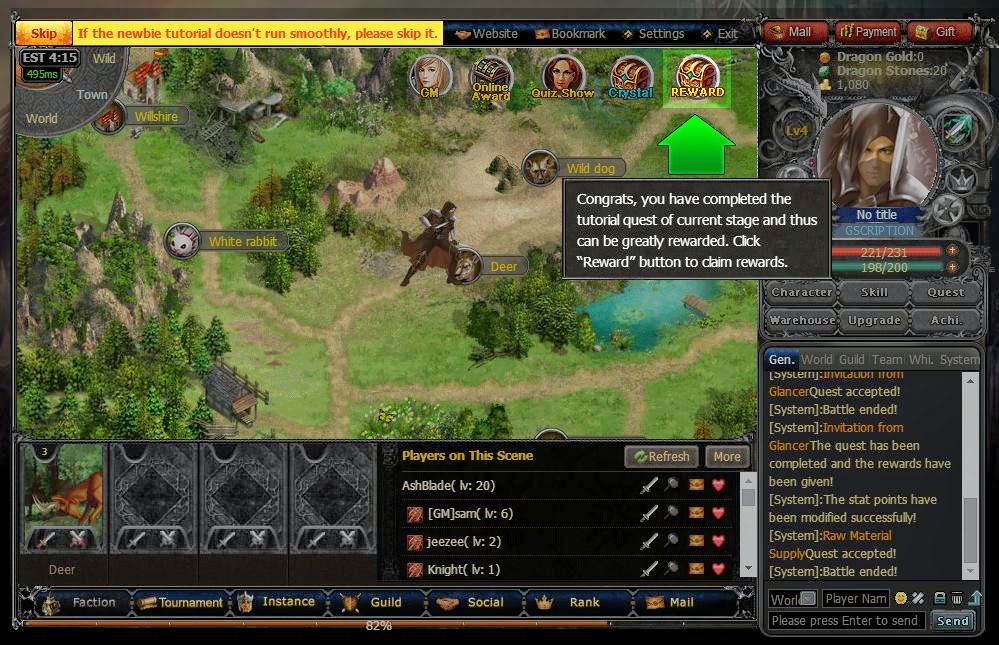 Online Browser Game Reviews: Dragon's Call - Online Browser-Based RPG Game Review