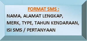 Apabila mengirim SMS, ketiklah   sesuai dengan format dibawah   ini: