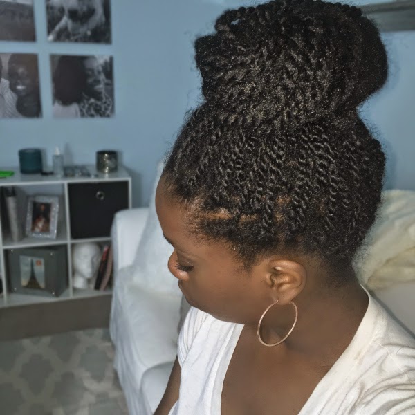 Pound Cake Hair Of The Day Faux Twisted Bun