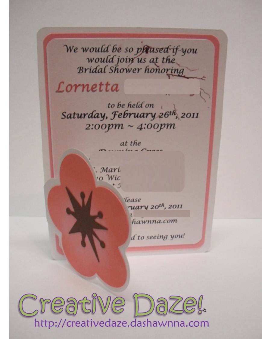 DIY Bridal Shower ::The Invitations:: DIY Bridal Shower ::The Invitations::