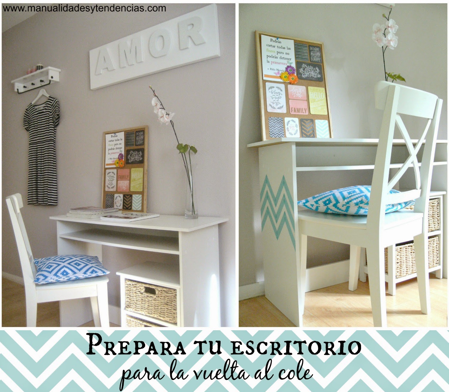 Manualidades Y Tendencias Vuelta Al Cole Decora Tu Escritorio Back To School Desk Makeover
