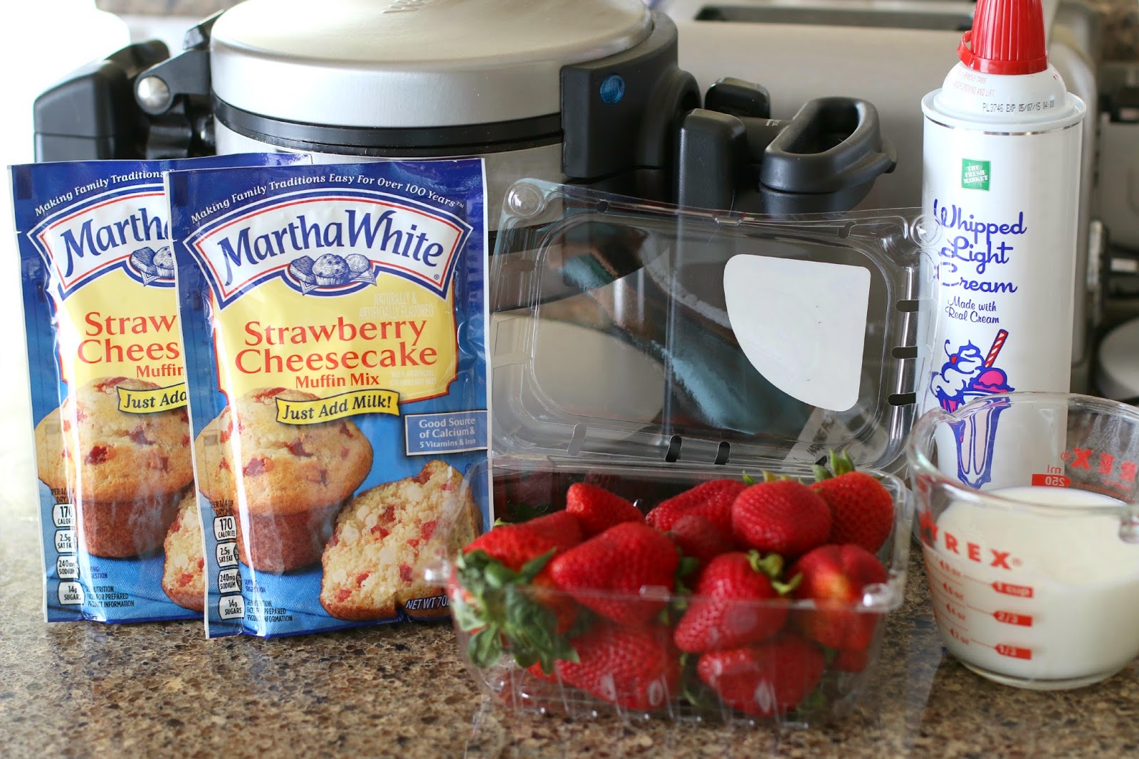 Strawberry Muffin Mix Waffles The Country Cook