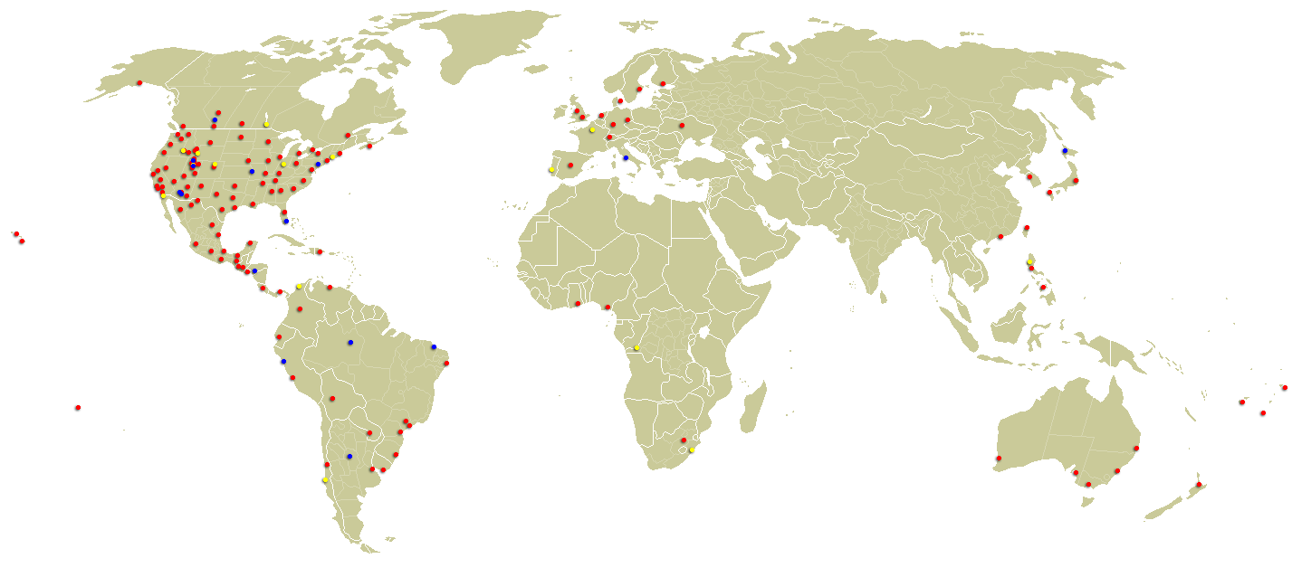 World Map Of All Lds Temples