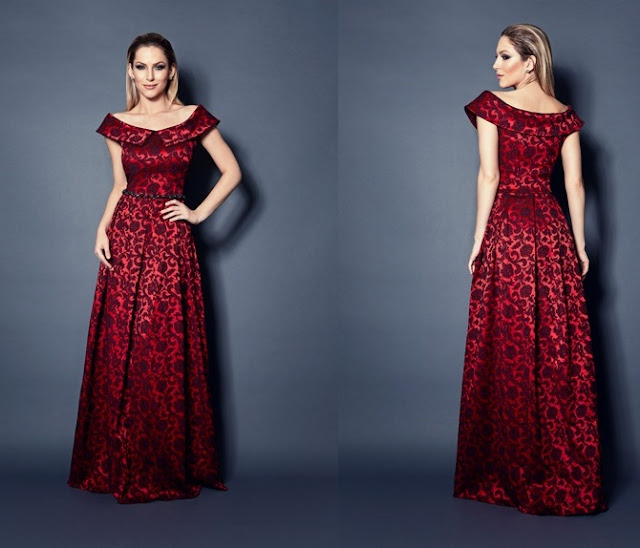 vestido de festa vermelho