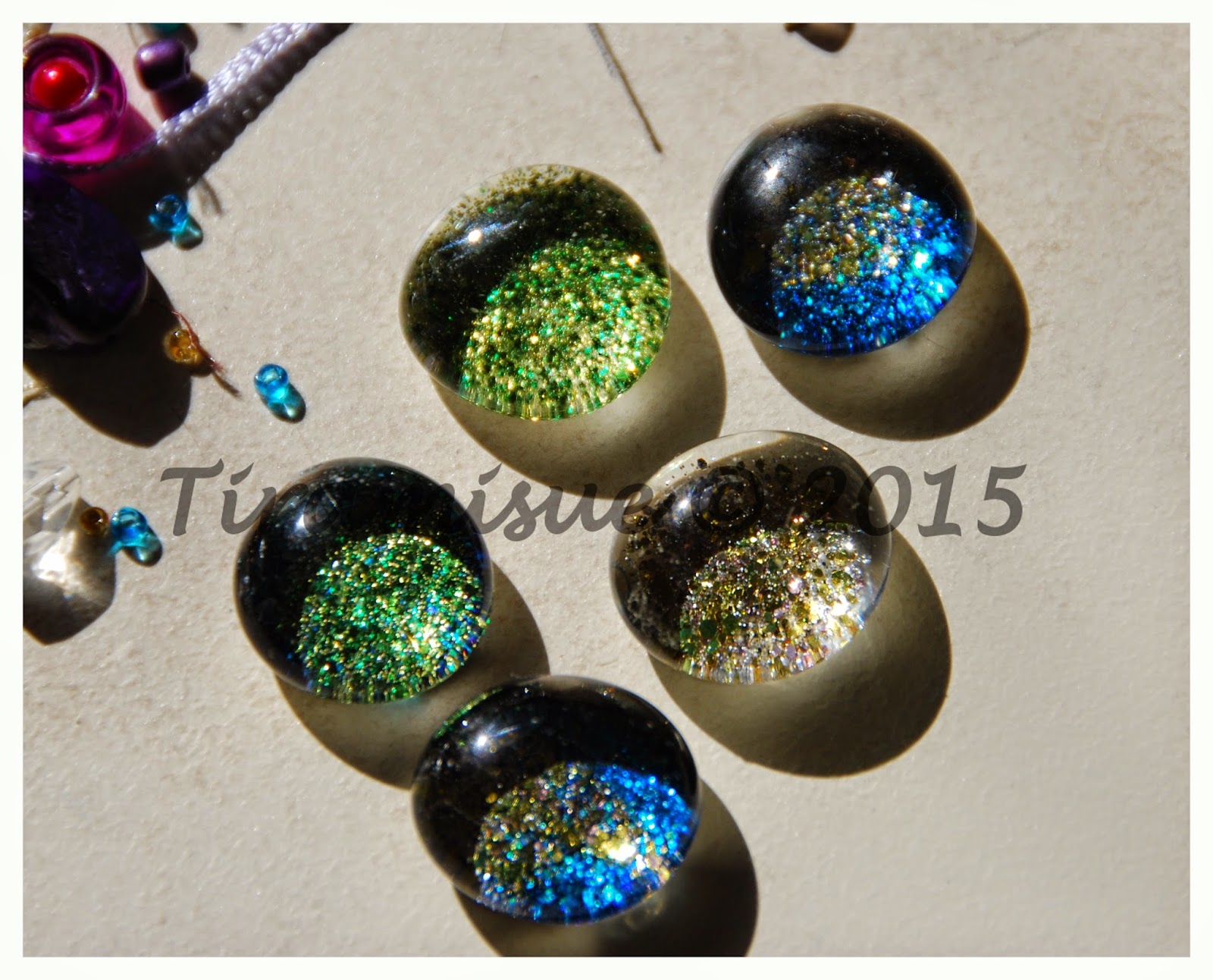 TiramiSue FABRIC BEADS AND GLITTER STICKS
