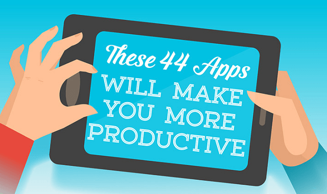 44 Apps That Will Make You More Productive - #infographic