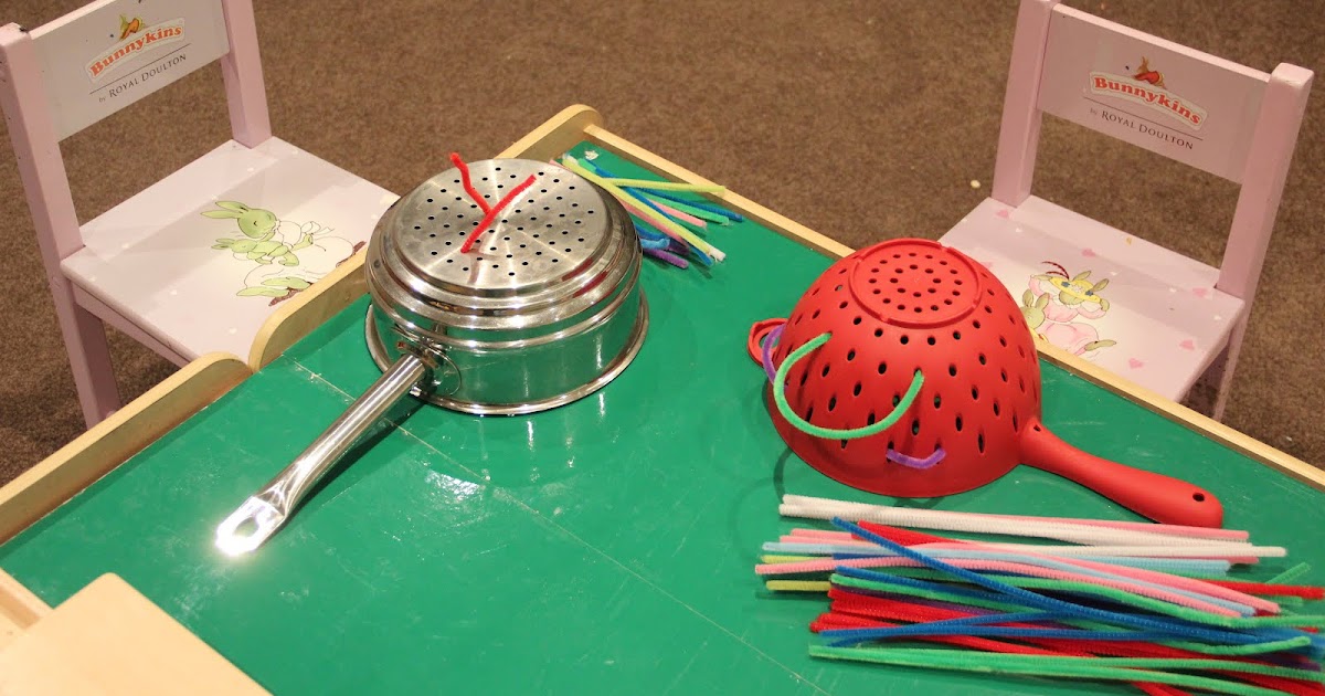 What do you do all day? Strainer/Pipecleaner Activity