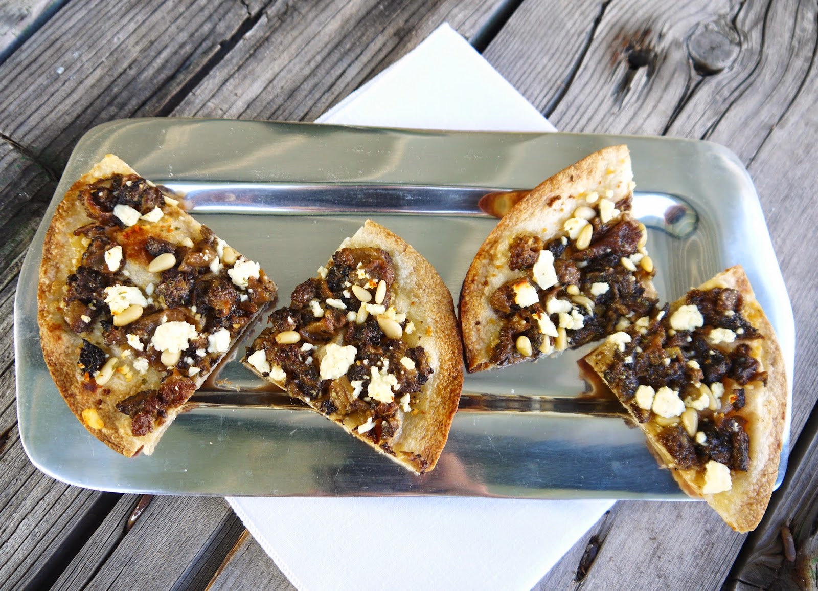 Eighty Twenty 20(ish) Morel Mushroom Tortilla Pizzas