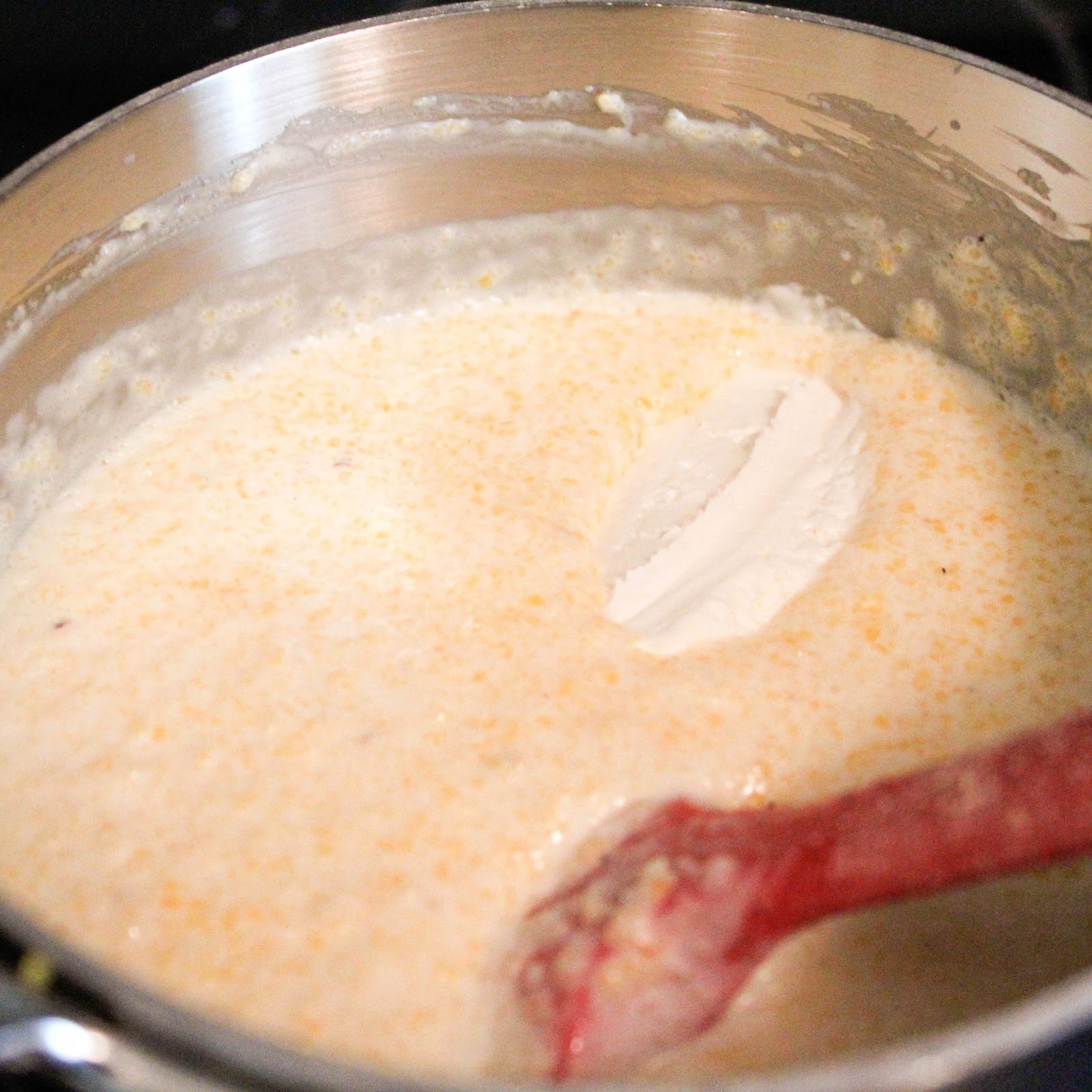 Sweet & Savory The Caramel Jar Blog Recipe Cream Cheese Grits