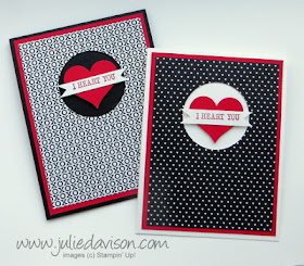 Stampin' Up! Stacked with Love Valentine Card #stampinup #occasions www.juliedavison.com