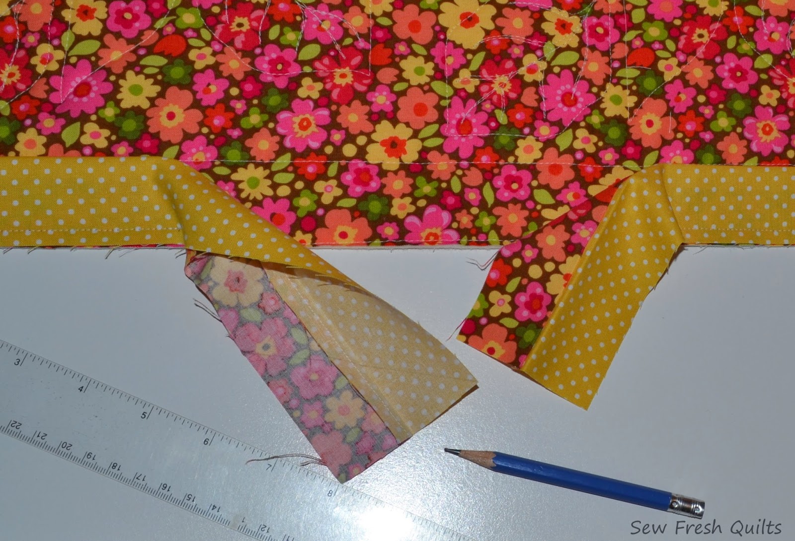 Sew Fresh Quilts Flanged Binding Tutorial