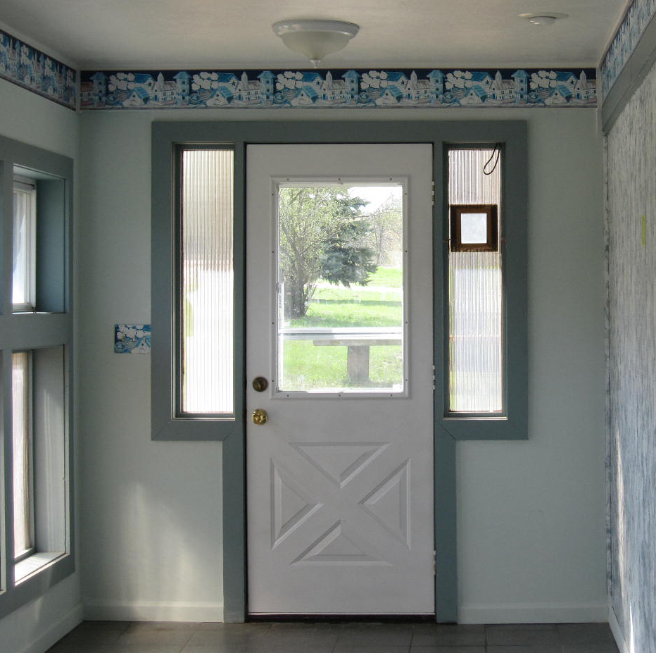 Pumpkin Spice Entry Door | The Wolven House Project