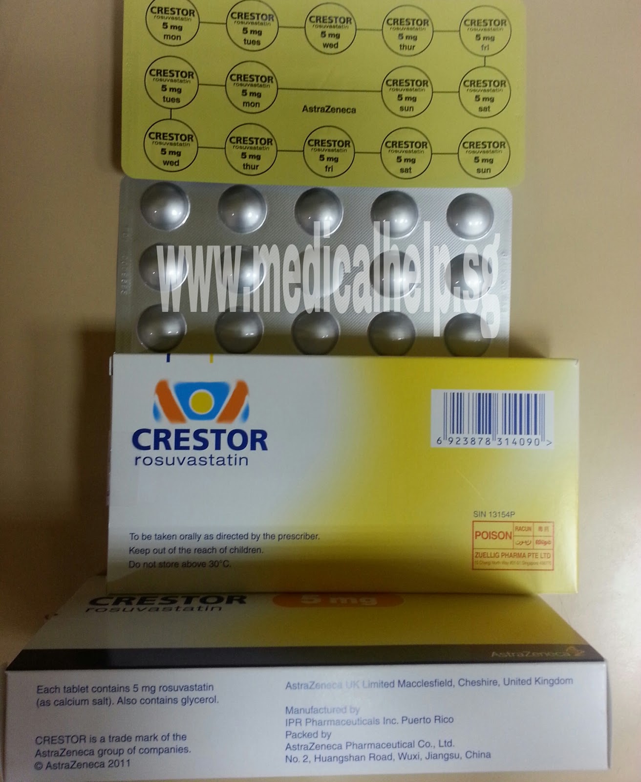 what is the generic medicine for crestor