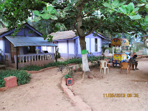 Our "Cottage hut" in "Darya Sarang Resort".