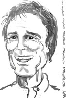 Cliff Richard is a caricature by Artmagenta
