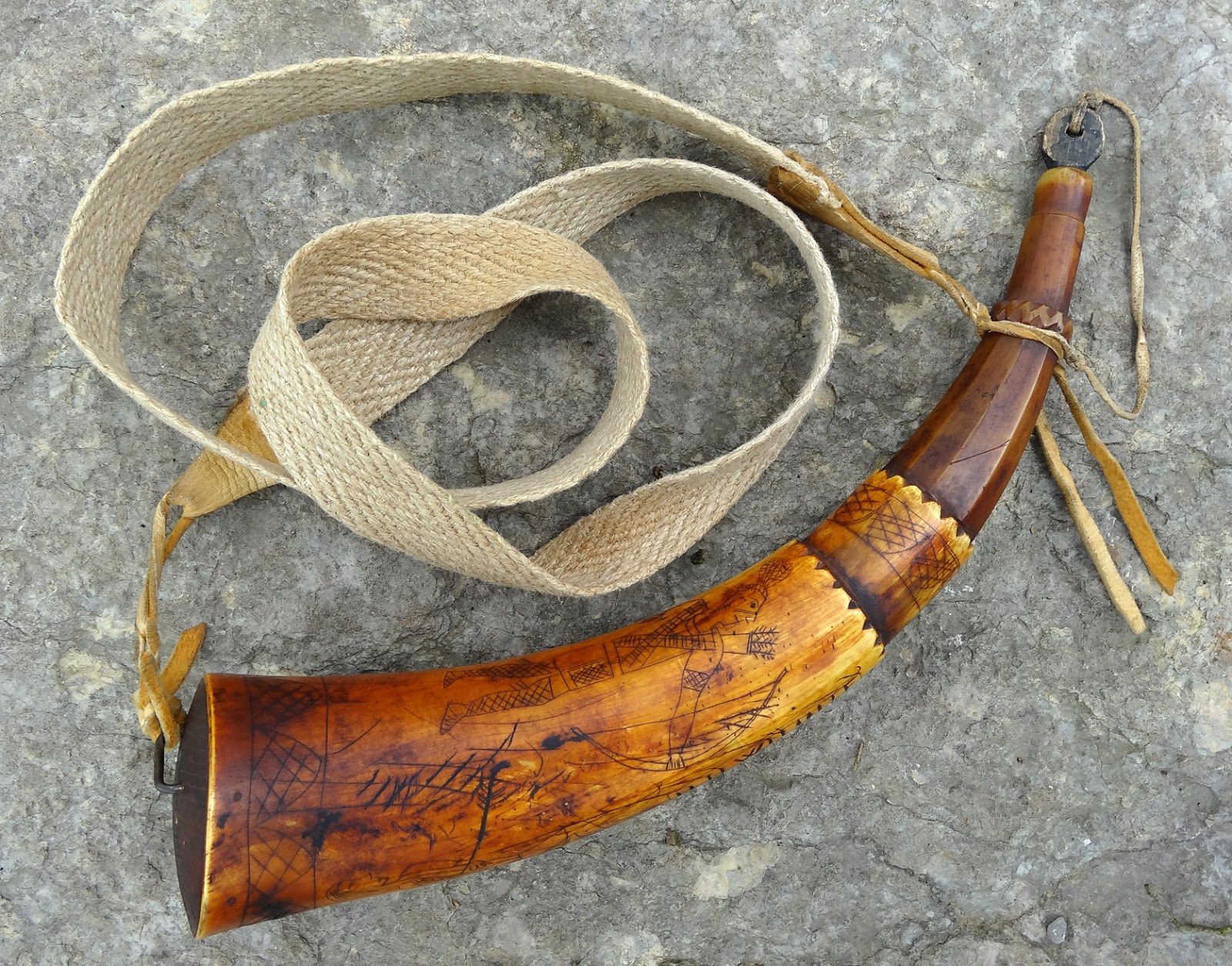 Contemporary Makers Powder Horn by Scott Sibley for Doc Wilhite
