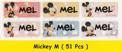 Label Nama Mickey Mouse M