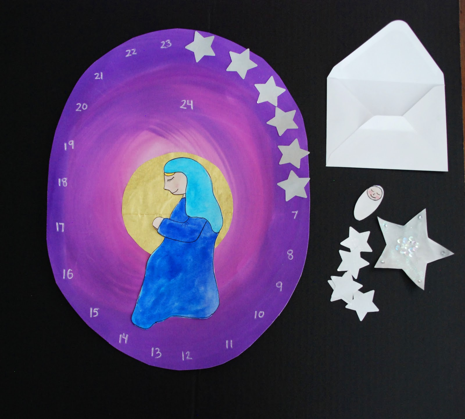 Cindy deRosier: My Creative Life: Paper Plate Constellations