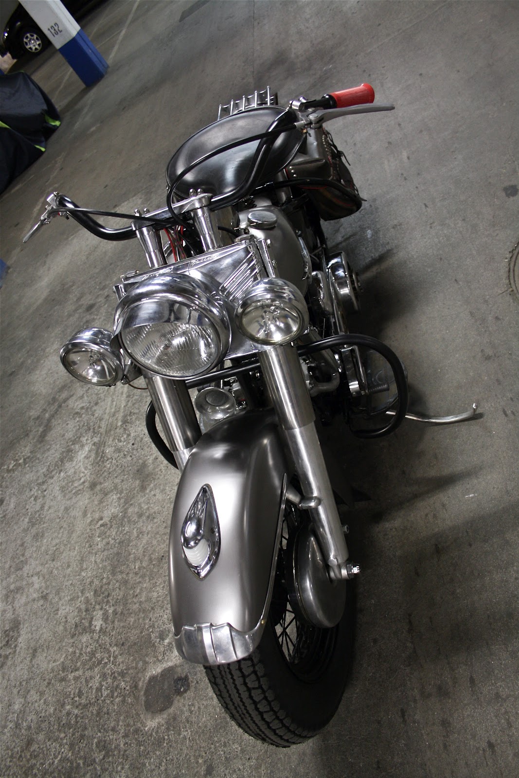 JAMESVILLE MOTORCYCLES 1956 PANHEAD FULLDRESSER READY FOR LINKERT.....