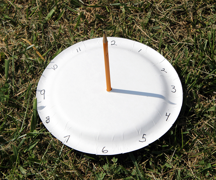 We Made That Paper Plate Sundial