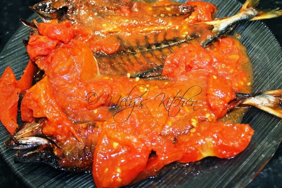 Mely's kitchen Dried Fish with Tomatoes