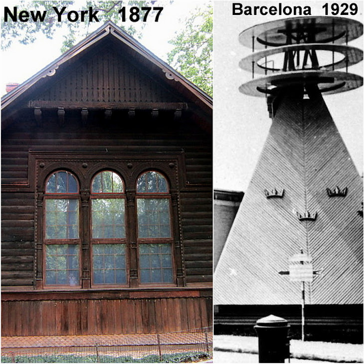Swedish Cottage 1877 Central Park, New York. Torre de Suecia 1929 Montjuïc Barcelona