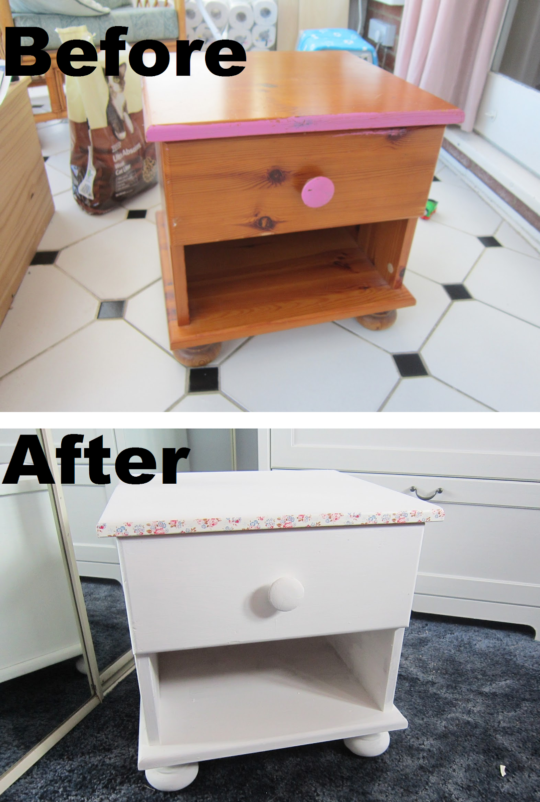 DIY Small Table Chest Revamp Cath Kidston Style ♥ Victoria's Vintage Blog
