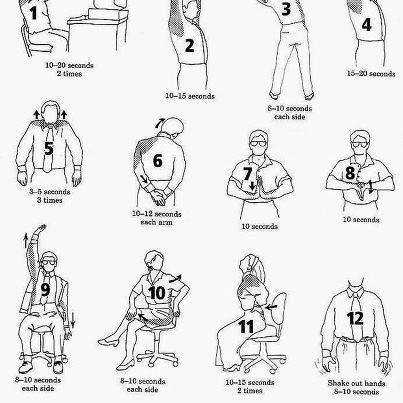 Health And Inspiration 10 Ways To Exercise While Sitting At Your
