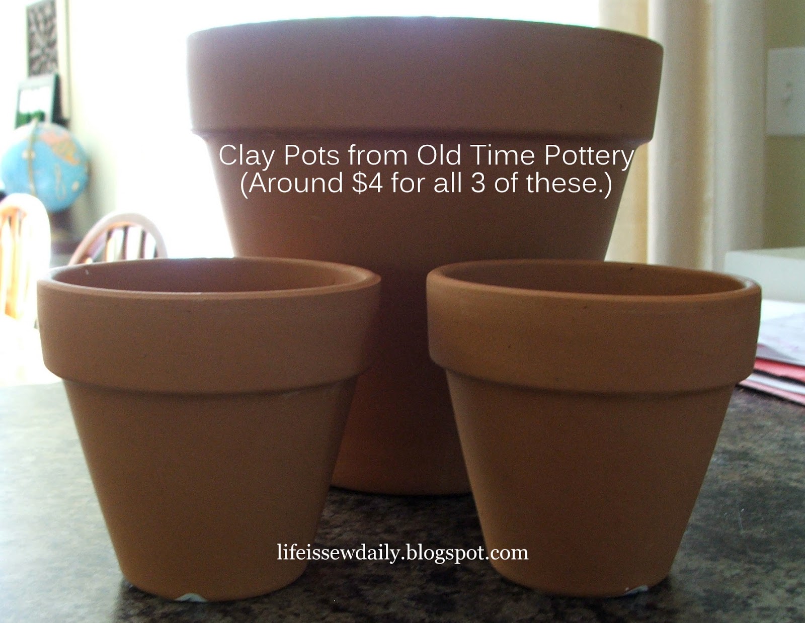 Life is {Sew} Daily Painted Clay Pots {Tutorial}