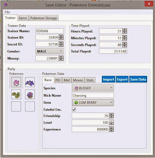 pokemon fire red save editor