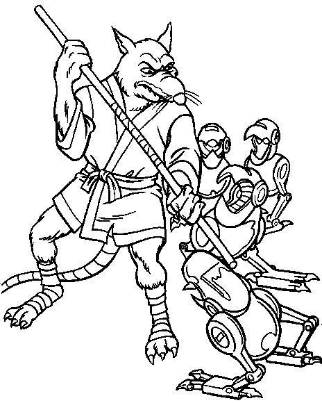 desenho das tartarugas ninjas para colorir
