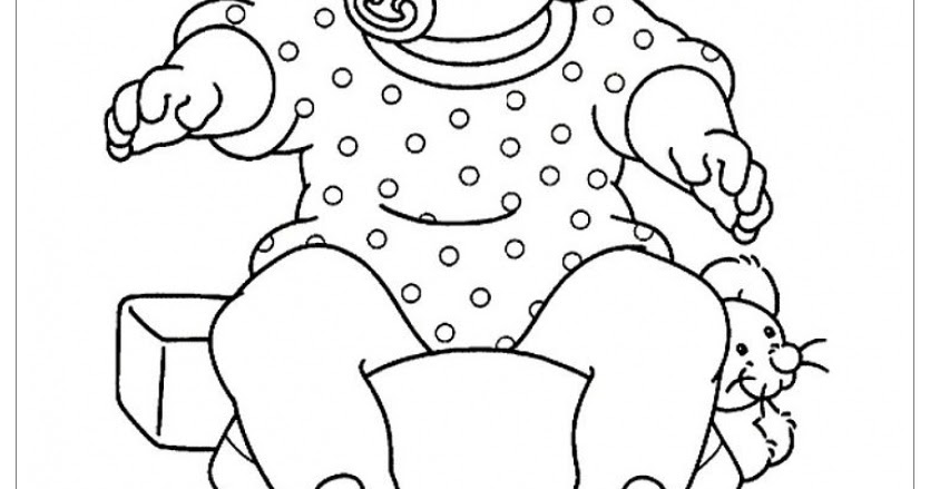 to Image Archive GRATIS AUSMALBILDER BABY