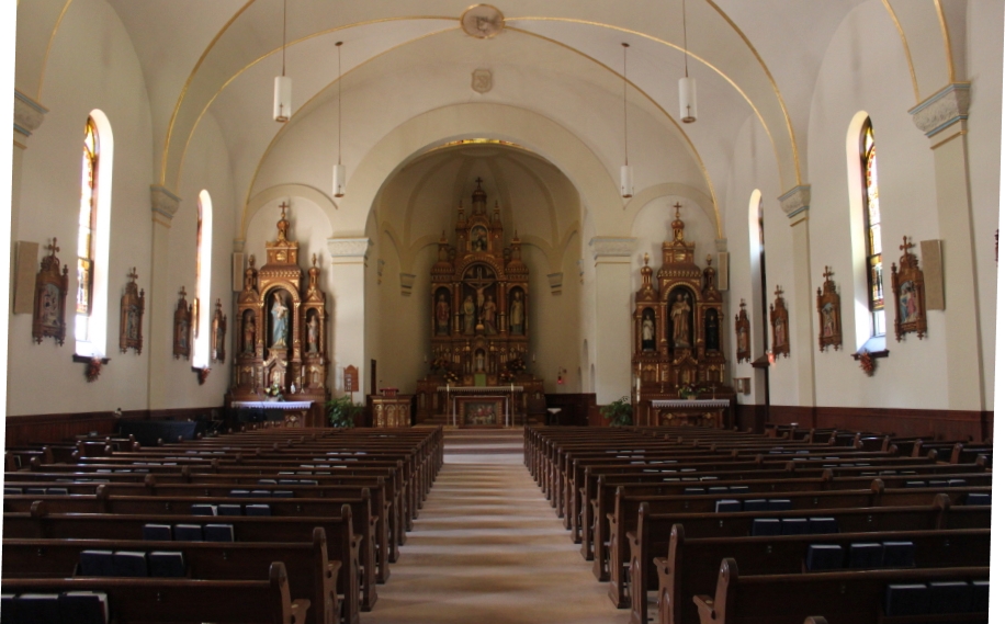 The Badger Catholic St. Felix Church, Wabasha, MN before and after