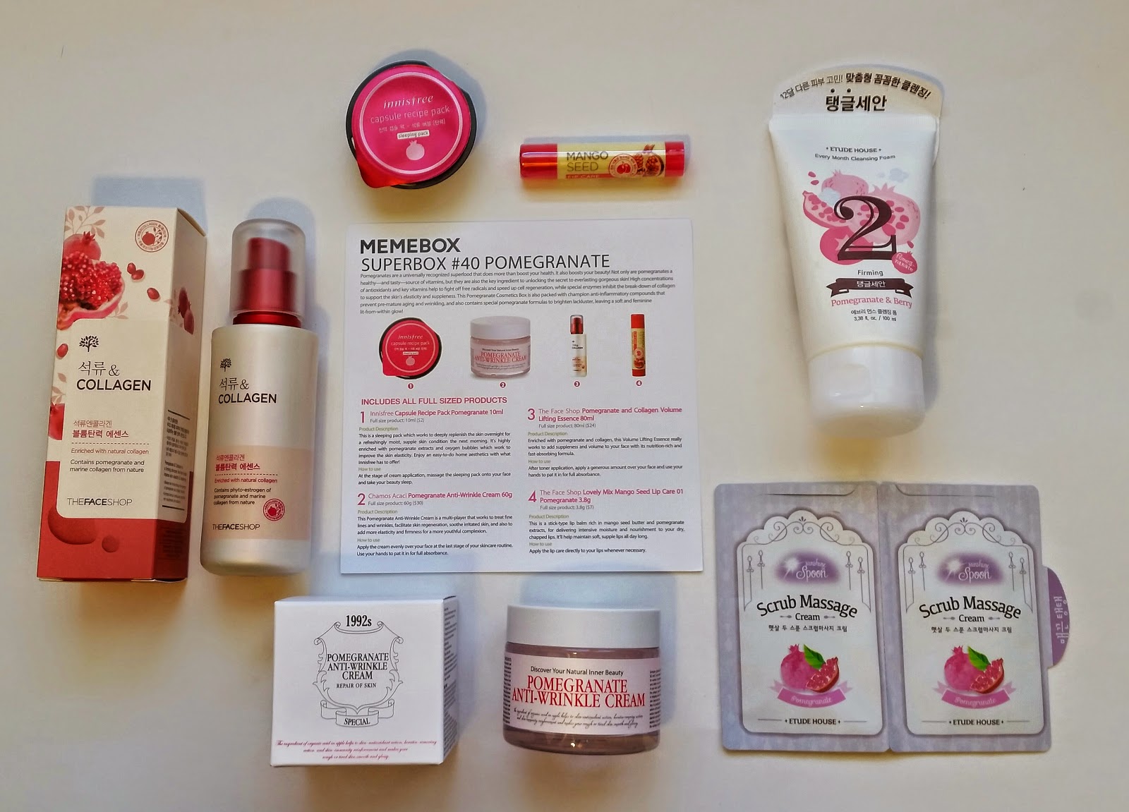 Memebox pomegranate